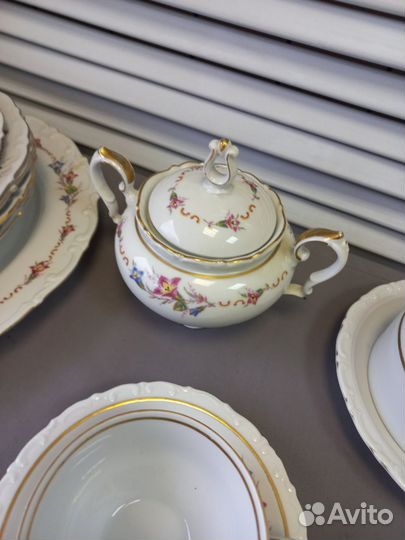 Сервиз столовый чайный фарфор кахла Германия