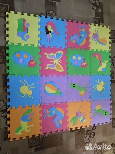 Детский коврик для ползания пазл