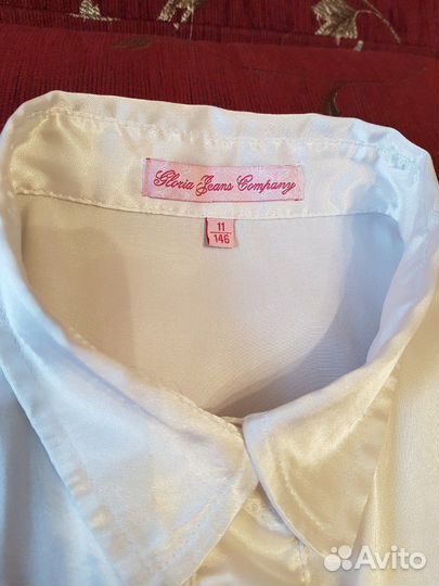 Рубашка белая детская для девочки