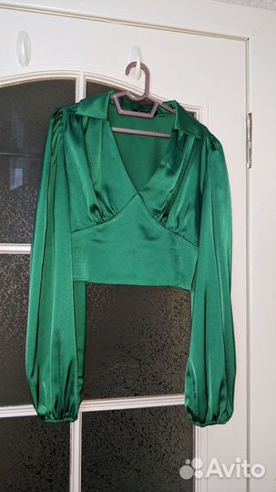 Блузка-топ шелковая