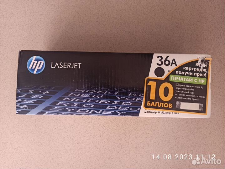 Картридж HP CB436A (HP 36A) оригинальный