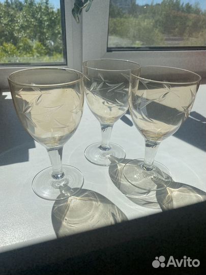Бокалы Фужеры рюмки стекло СССР