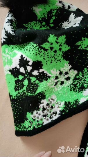 Комплект шапка и шарф новый