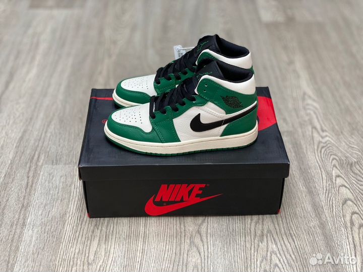 Кроссовки Air Jordan 1 Pine Green (36-45)