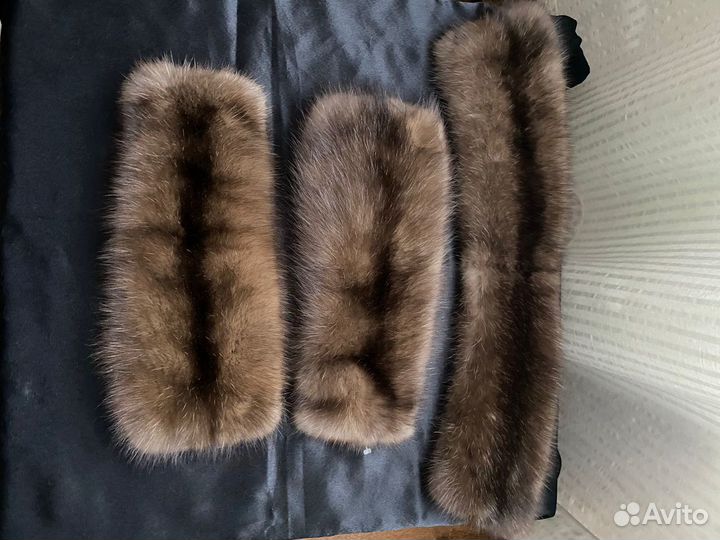 Соболь воротник и манжеты