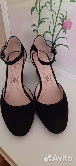 Туфли женские замшевые