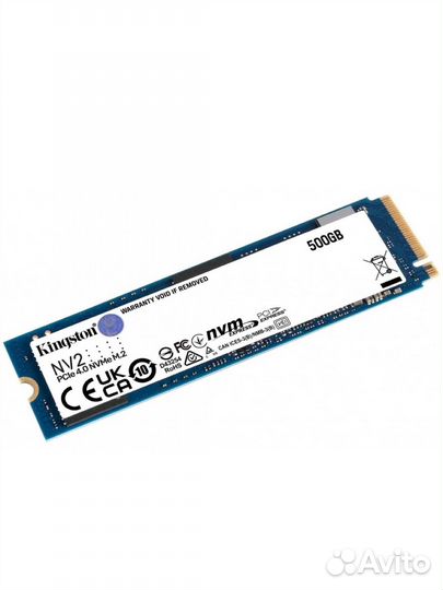 SSD накопитель Kingston NV2 M.2 2280 500 гб
