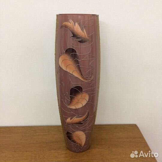 Ваза напольная стеклянная 50 см