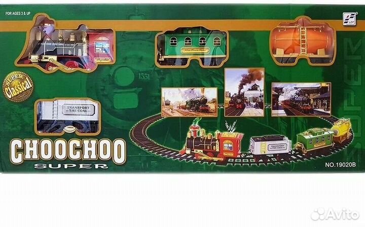 Игрущечный поезд на батарейках