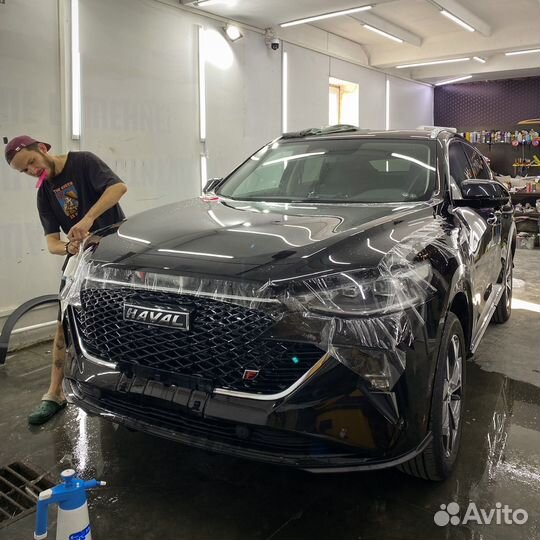 Оклейка авто пленкой 200мкм,Бронирование зон риска
