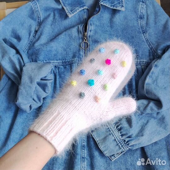 Вязаные варежки