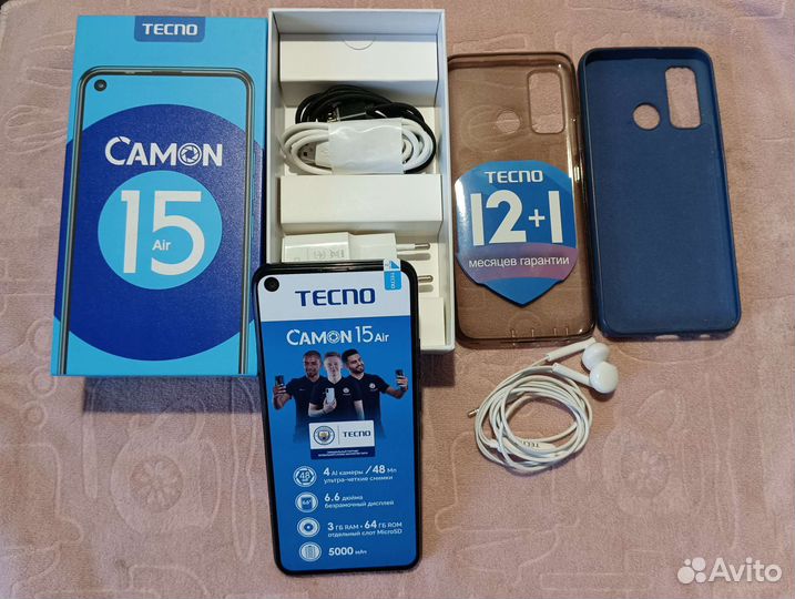TECNO Camon 15 Air, 3/64 ГБ