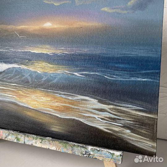 Картина маслом «Морской пейзаж»