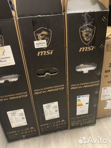 Коробки от MSI Optix MAG273 Acer KG272 KG272