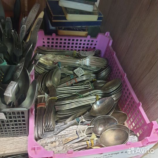 Мельхиоровые столовые приборы