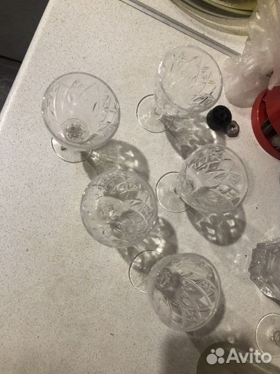 Хрустальная ваза, рюмки СССР