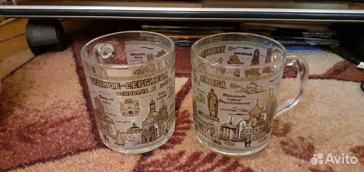 Стопки хрустальные (рюмки), кружки, стаканы