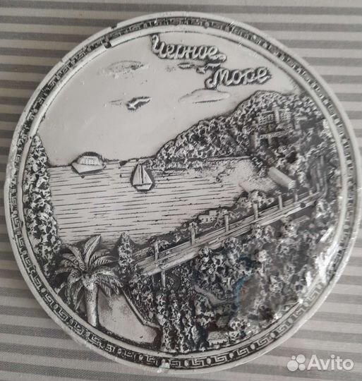 Тарелка сувенирная Сочи гипс