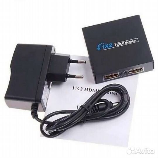 Разветвитель hdmi сплиттер на 2 выхода
