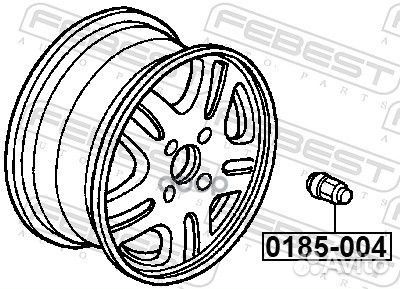 Гайка колесная 0185-004 Febest