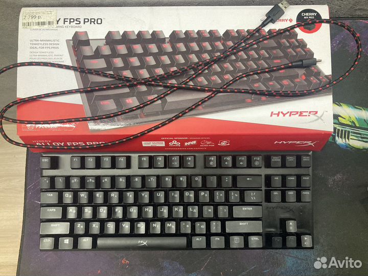 Игровая механическая клавиатура HyperX FPS PRO