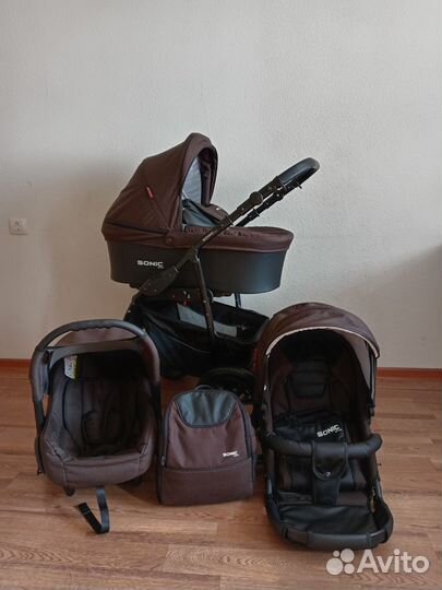 Коляска 3 в 1 Sonic Verdi Plus New