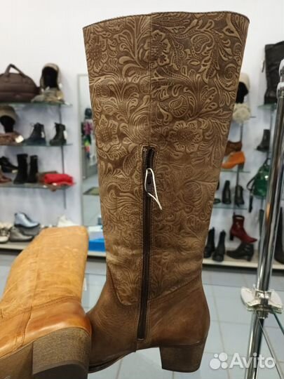 Сапоги казаки женские 38 утеплённые