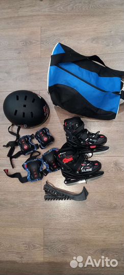 Коньки детские раздвижные. Р-р 26-31