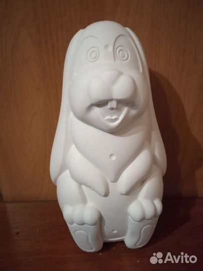 Заяц копилка- раскраска