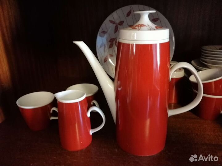 Сервиз чайный Пурпурный Lichte Лихте гдр 1970