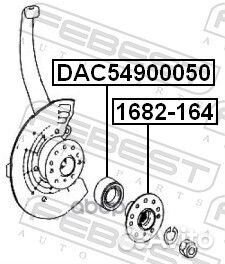 Подшипник ступ.MB ML W164/GL X164/R W251 05- пе