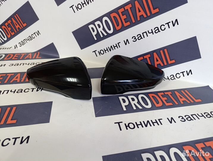 Накладки зеркал гранта se черный глянец