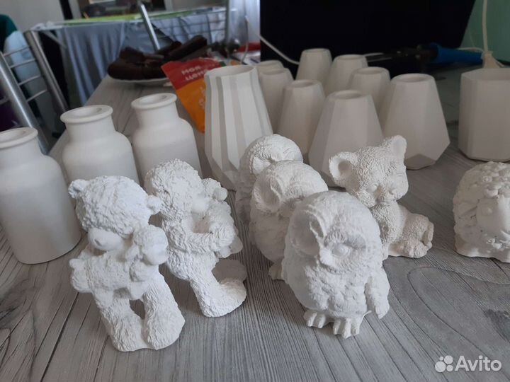 Фигурки и вазы для творчества