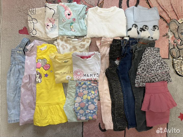 Пакет фирменных вещей для девочки 98