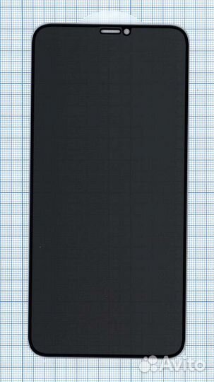 Защитное стекло Анти-шпион iPhone 11Pro Max черное