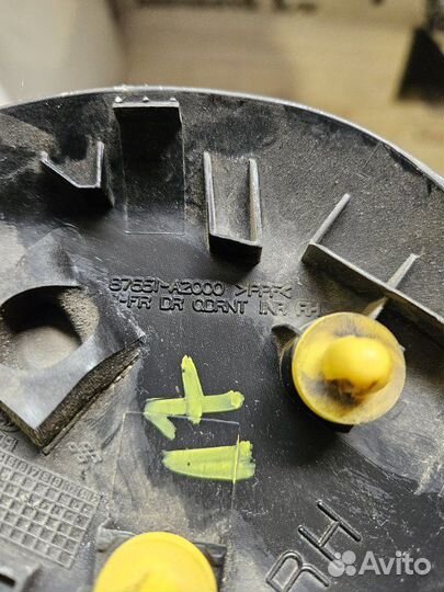 Накладка в салоне Ssangyong Actyon Sports пикап