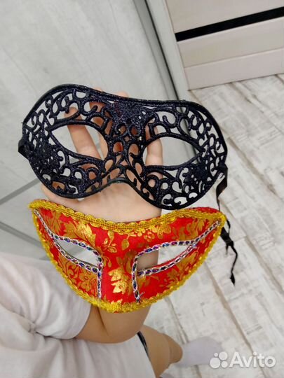 Маска карнавальная новогодняя