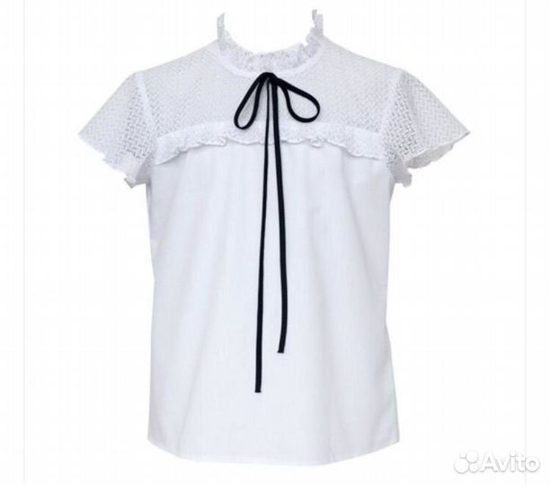 Блузка белая школьная