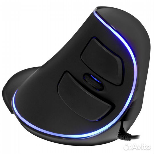 Вертикальная мышь проводная dexp KM-3008BU