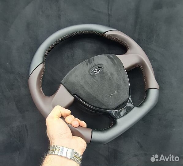 Анатомический руль приора гранта калина веста нива