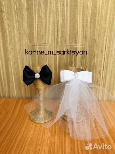 Свадебные фужеры. Бокалы