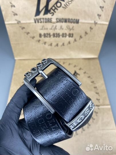 Кожаный ремень Hugo Boss