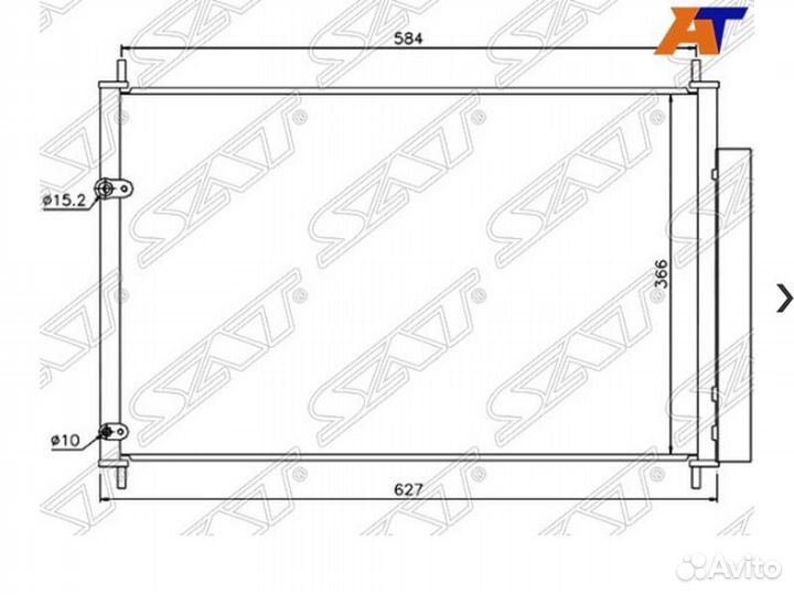 Радиатор кондиционера Тойота Королла 06