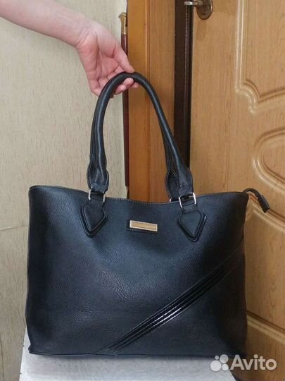 Сумка Xxl эко кожа А4 черная