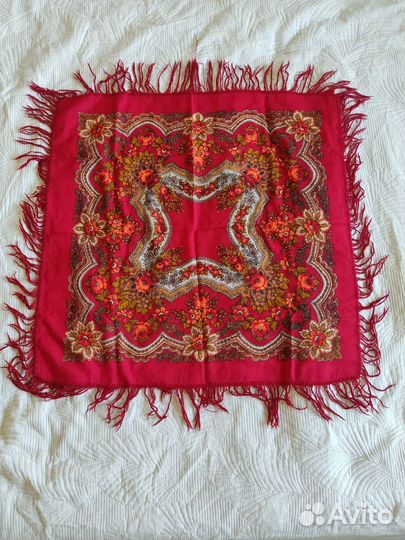 Павловопосадский платок СССР 80*80