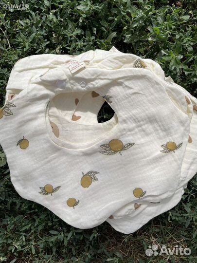 Слюнявчик из муслина