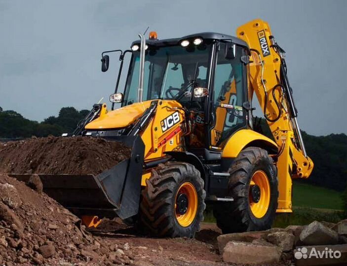 Стекло дверное правое экскаватор-погрузчик Jcb 4 C