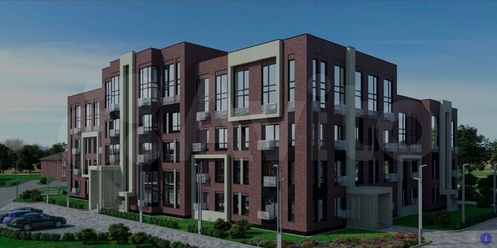 2-к. квартира, 55 м², 2/4 эт.