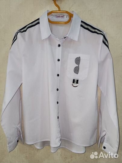 Блузка белая 158