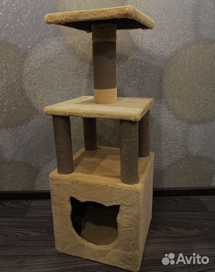 Домик для кошки с когтеточкой